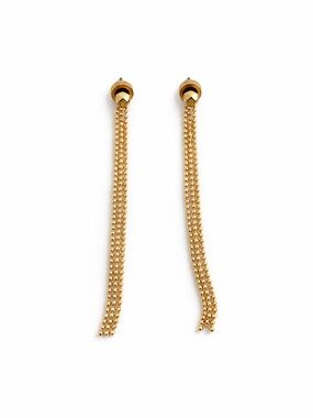 DKNY Vintage Y2K Gold Chain Drop Earrings